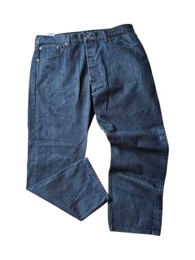 Levi’s 501 Button Fly Jeans Men’s 40x32 Dark Gray Wash Straight Leg